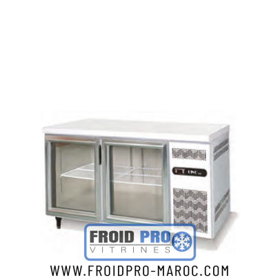 Comptoir Réfrigéré 2 Portes Vitrées 1500 – CUISIFRIOT